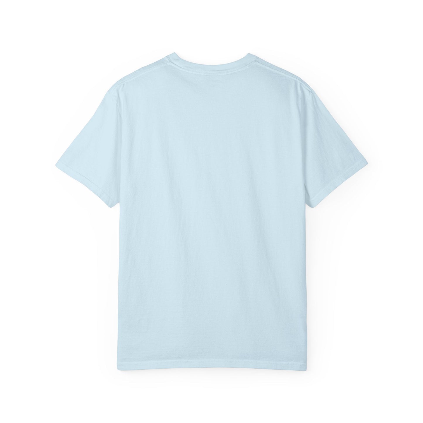 BILLY Unisex Garment-Dyed Tişört (Siyah/Kırmızı Vertical Logo)