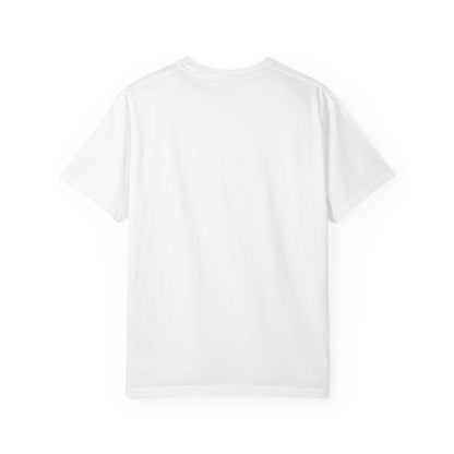 BILLY Unisex Garment-Dyed Tişört (Siyah/Kırmızı Vertical Logo)