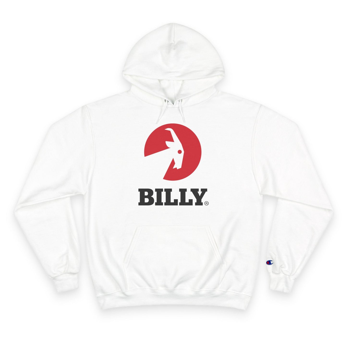 BILLY Core Adult Unisex Kapüşonlu (Kırmızı/Siyah Vertical Logo)