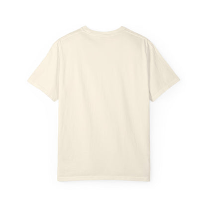 BILLY Unisex Garment-Dyed Tişört (Siyah/Kırmızı Vertical Logo)