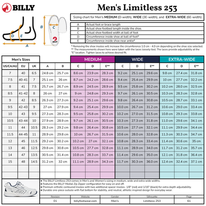 Erkek Beyaz/Lacivert BILLY Limitless 253