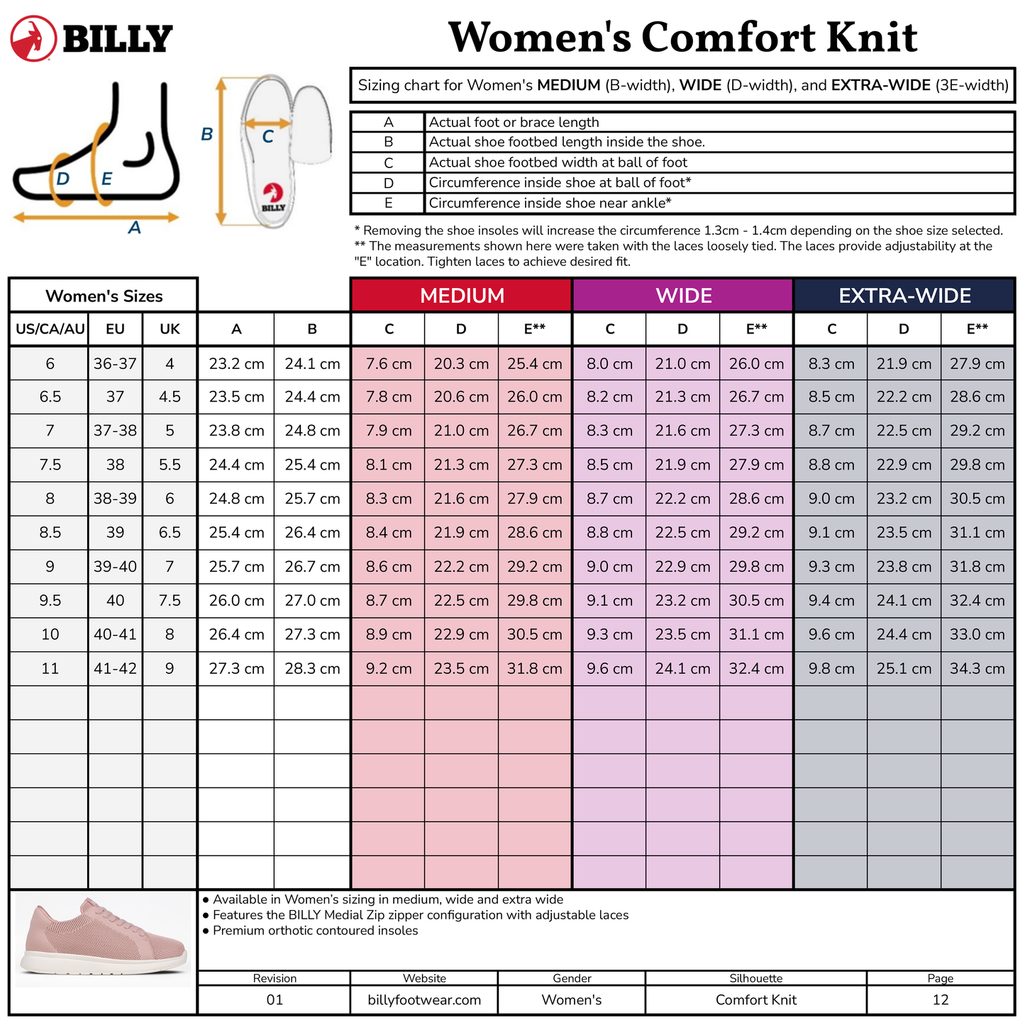 Kadın Gri BILLY Konfor Knit